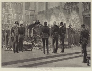 Pohřební služba za zesnulého prince Charlese Pruského v Domkirche v Berlíně
